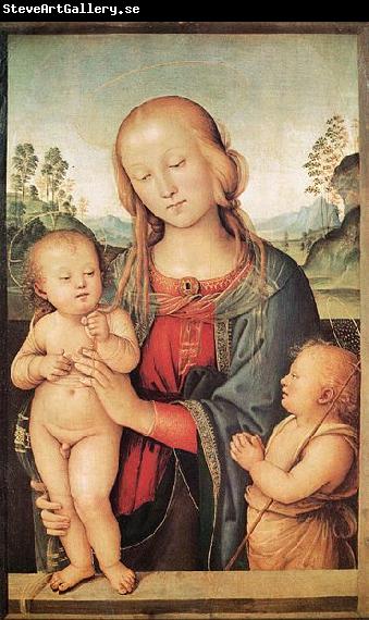 Pietro Perugino Madonna with Child and the Infant St John